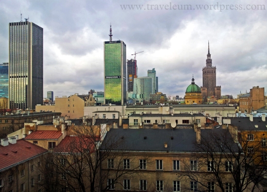 Warszawa - widok z kamienicy przy ul. E. Plater