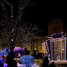Warszawa - iluminacje świąteczne